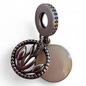 Pandora Tulip silver dangle Charm